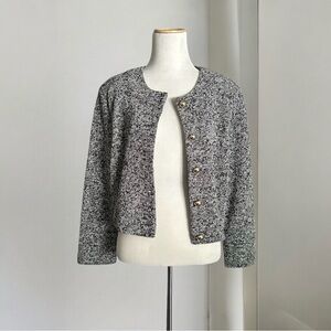 H&M Short Blazer Jacket with Gold Buttons Size M